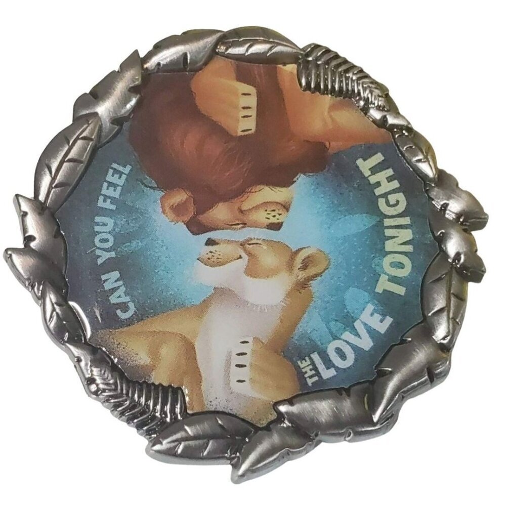 Disney Simba Nala Trading Pin Lion King Feel Love Lapel Pin Brooch Badge Jewelry